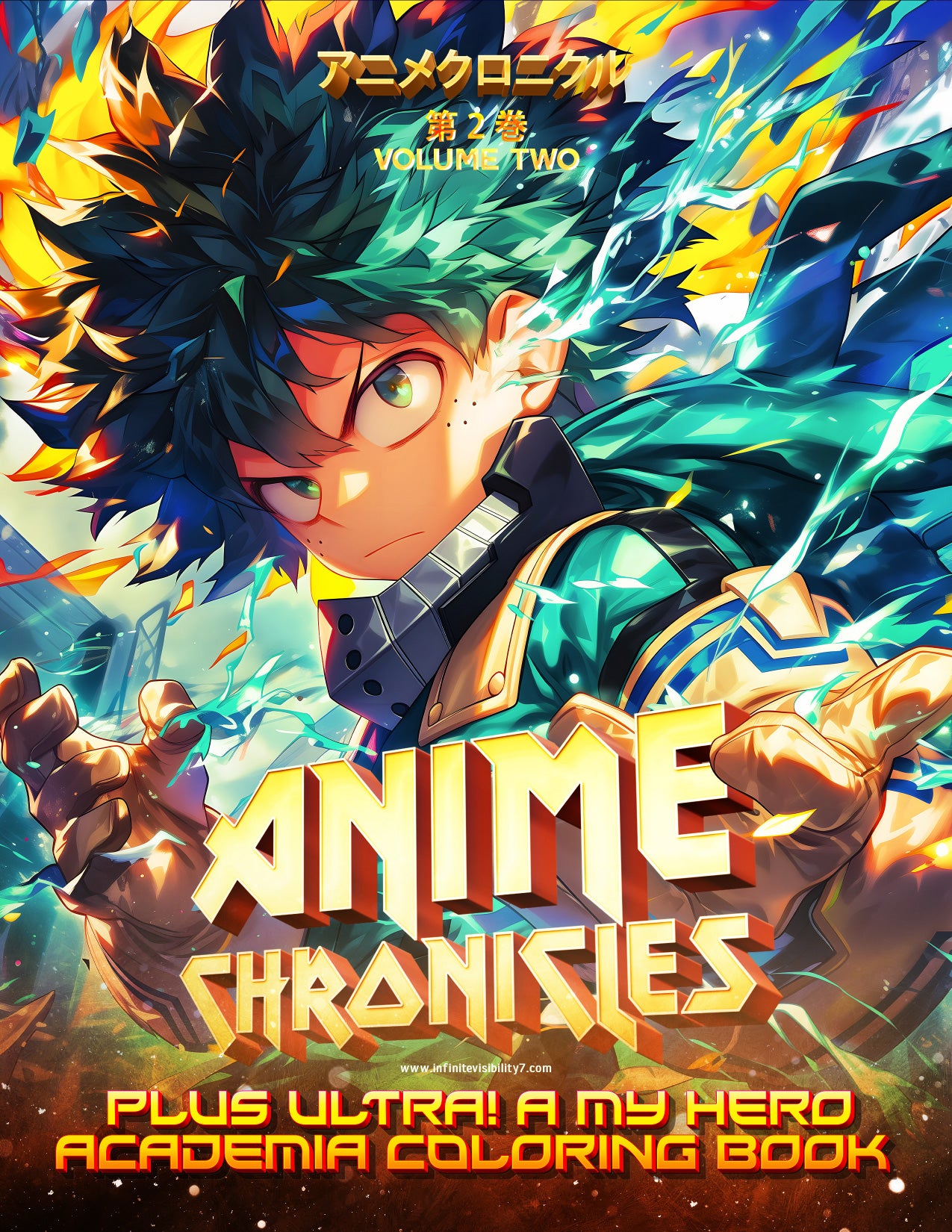 Anime Chronicles: Plus Ultra! A My Hero Academia Coloring Book Volume 2