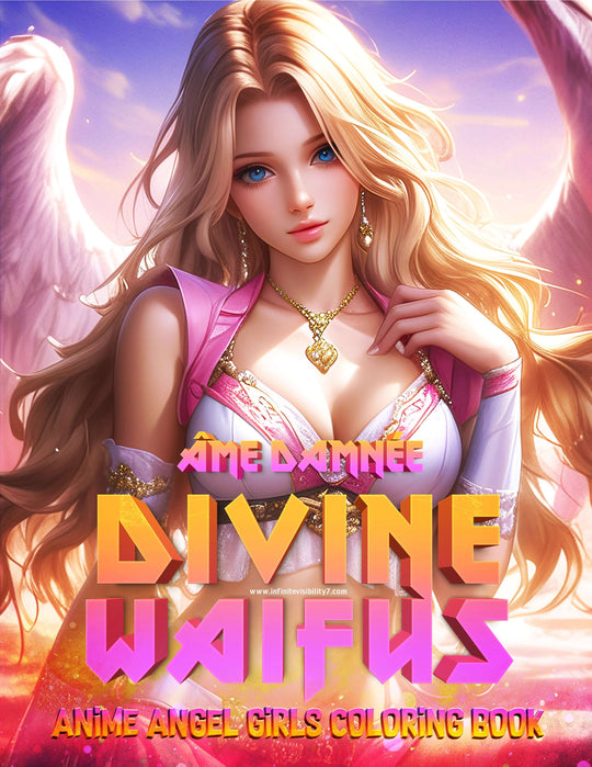 Divine Waifus: An Adult Anime Angel Girls Coloring Book