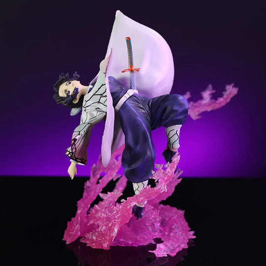 Kochou Shinobu Butterfly Dance Anime Figure displayed on desk Demon Slayer collectible statue