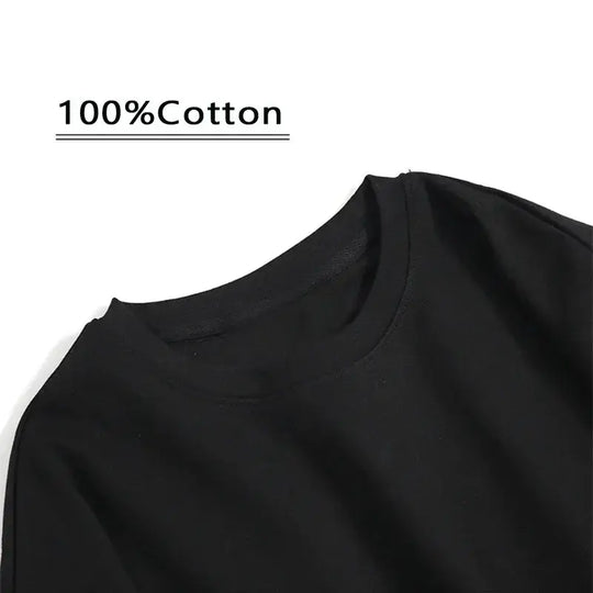 Close-up of Kokushibo Demon Slayer Breathable Anime T-Shirt Kokushibo print cotton fabric detail