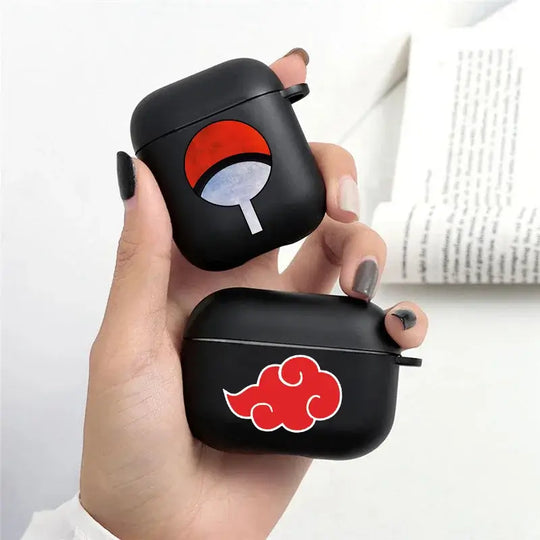 Naruto Itachi AirPods Case Soft Anime Cover close-up Uchiha Itachi character figure detail soft TPU surface