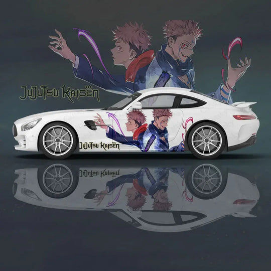 Yuji Itadori Anime Car Decal Sticker 2pc applied vehicle body anime car decoration fan
