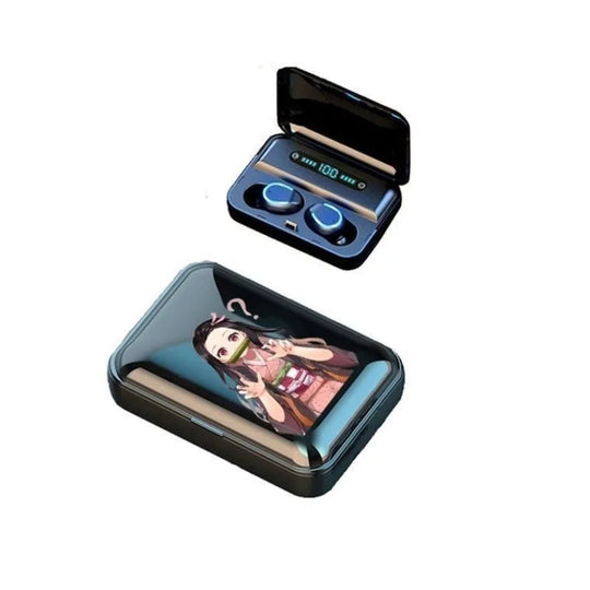Demon Slayer Tanjiro Nezuko Bluetooth Anime Headset worn sports fitness lifestyle anime fan