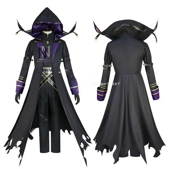 Eminence in Shadow Cid Kagenou Cosplay Costume worn full set cape top pants belt accessories