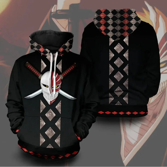 Bleach Anime 3D Print Cosplay Hoodie worn lifestyle Y2K Harajuku anime streetwear cosplay