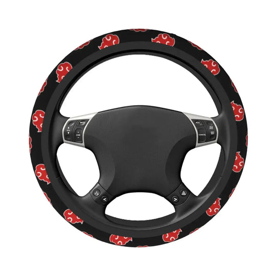 Naruto Akatsuki Anime Steering Wheel Cover installed car steering wheel 38cm anime fan accessory