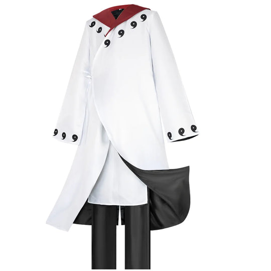 Uchiha Madara White Cosplay Costume Set worn full set white outfit anime cosplay Halloween