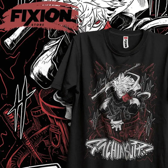 A hot anime Gachiakuta Print T-shirt in an oversized Y2K style, made from heavy cotton for women and men.