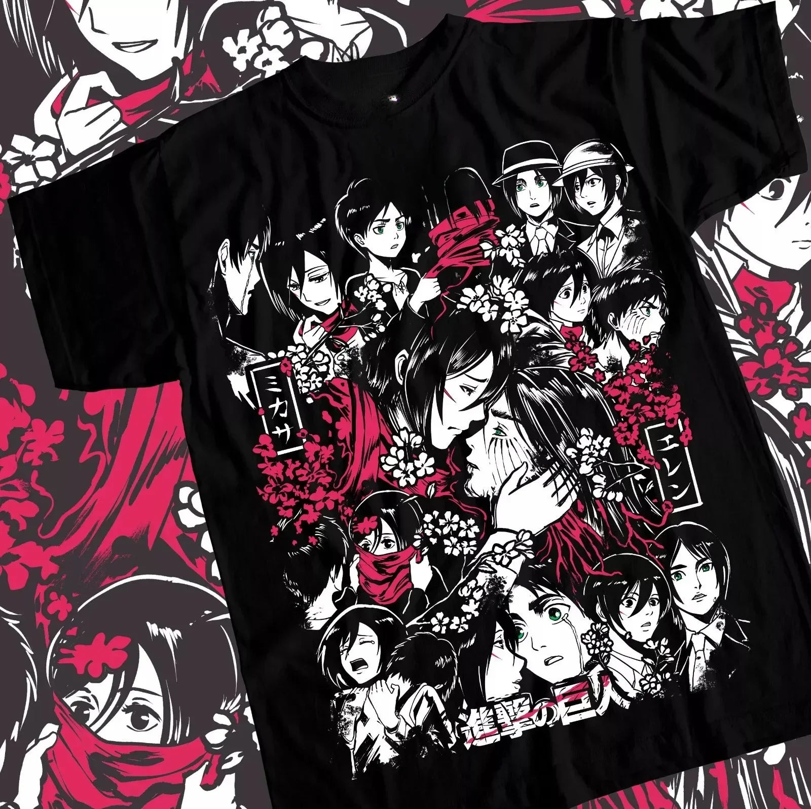 A stylish Levi Ackerman T-shirt made of soft cotton, featuring a Shingeki no Kyojin anime graphic pattern for men and women.