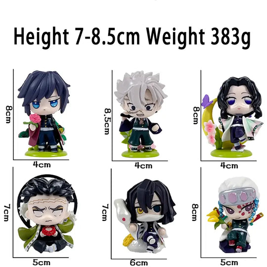 Demon Slayer Tanjiro Nezuko Blind Box Figure displayed on shelf anime collectible surprise model
