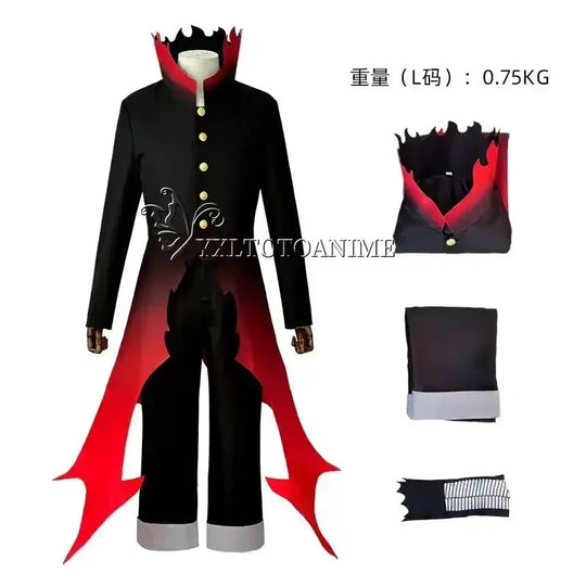 Dandadan Okarun Cosplay Costume Wig Suit worn full set top pants collar wig anime Halloween