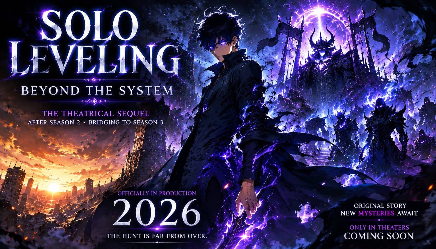 Solo Leveling Beyond the System Sung Jinwoo Shadow Monarch theatrical movie 2026