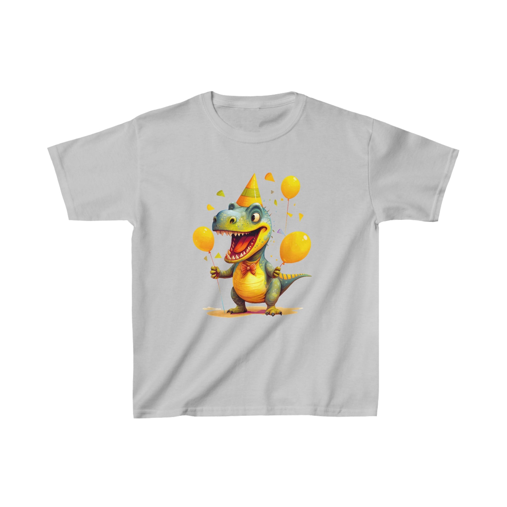 Celebrate Every Moment with Whimsical Dinosaur Design Kids Heavy Cotton™ Tee