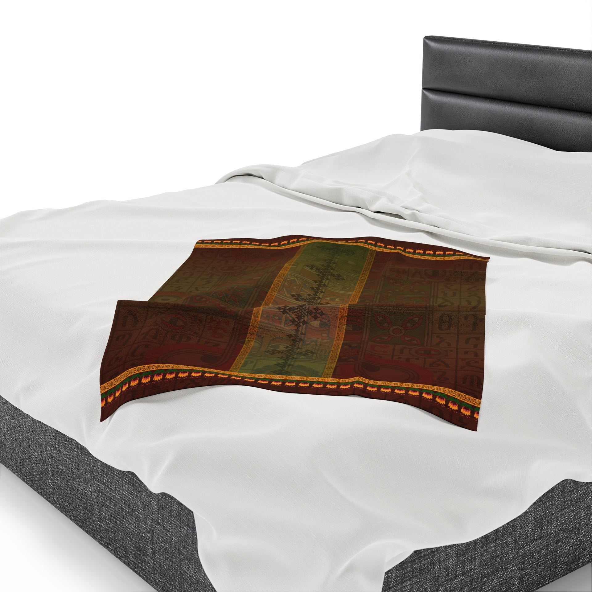 Ethiopian Diamond Symphony: Velveteen Plush Blanket