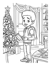 Soulful Christmas Coloring Book: An Afro-American Family Coloring Adventure
