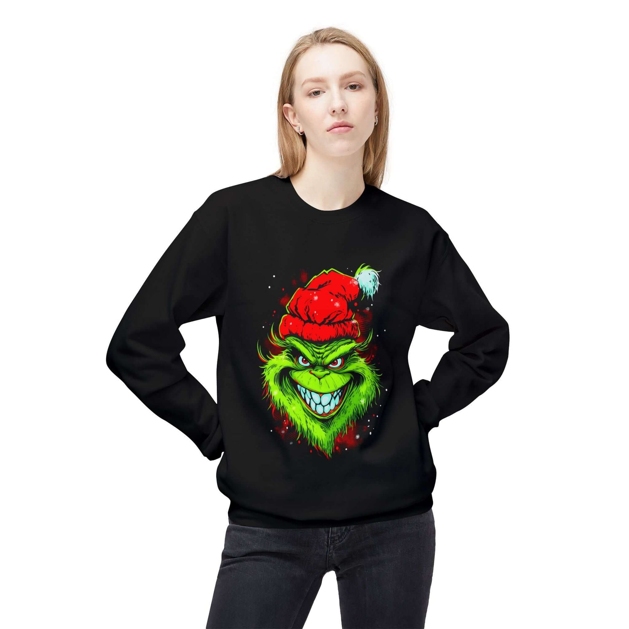 Festive Grinch Sweatshirt - Perfect Holiday Apparel | Infinite Visibility
