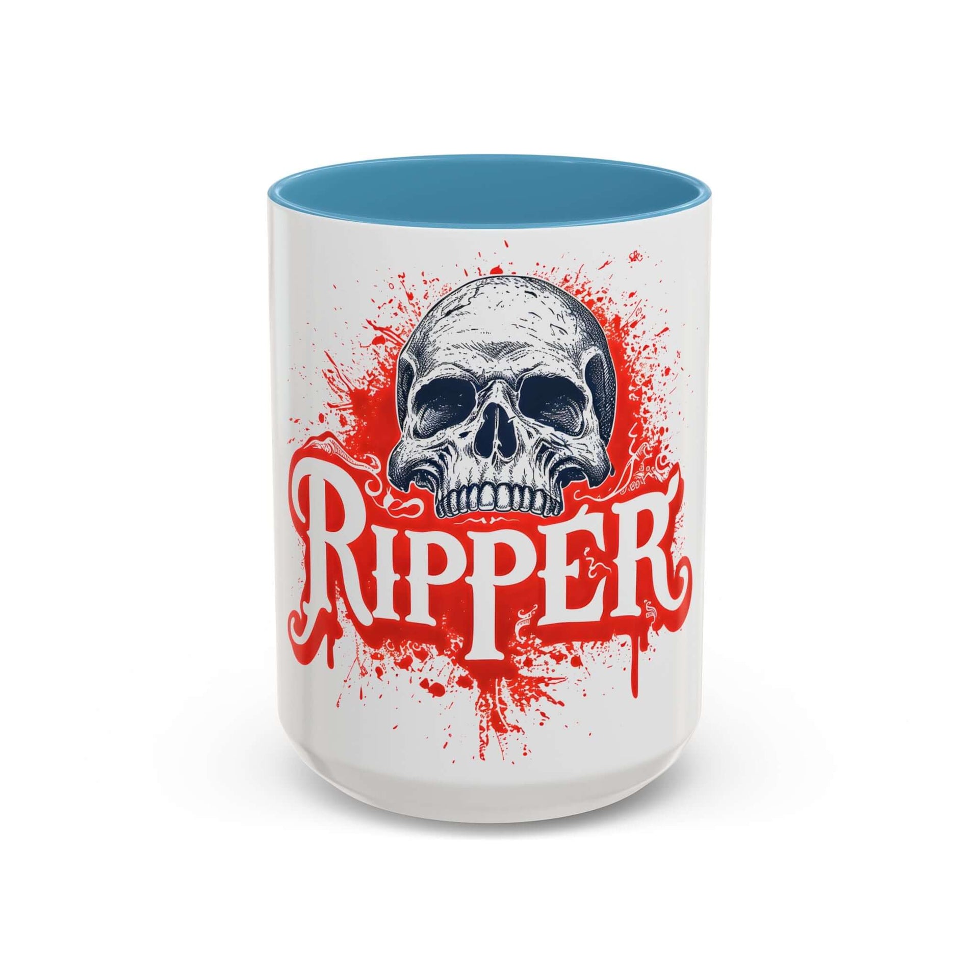 Ripper Skull Halloween Coffee Mug (11oz, 15oz) – Perfect for Spooky Sips