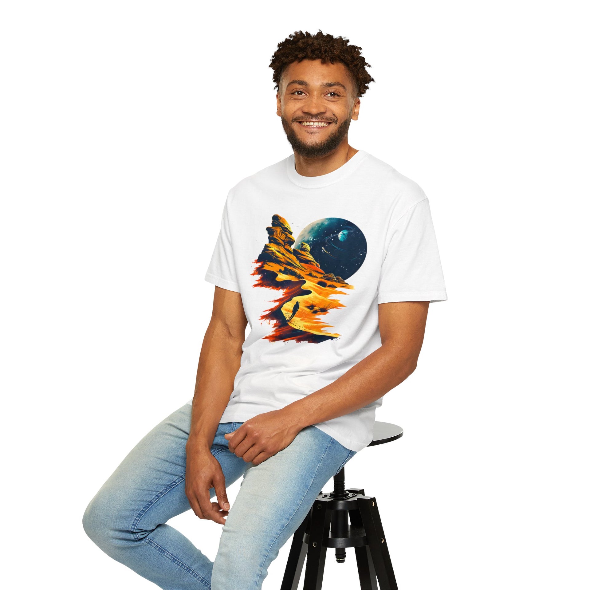 Journey Across the Vast Known and Unknown Universes Unisex Garment-Dyed T-shirt