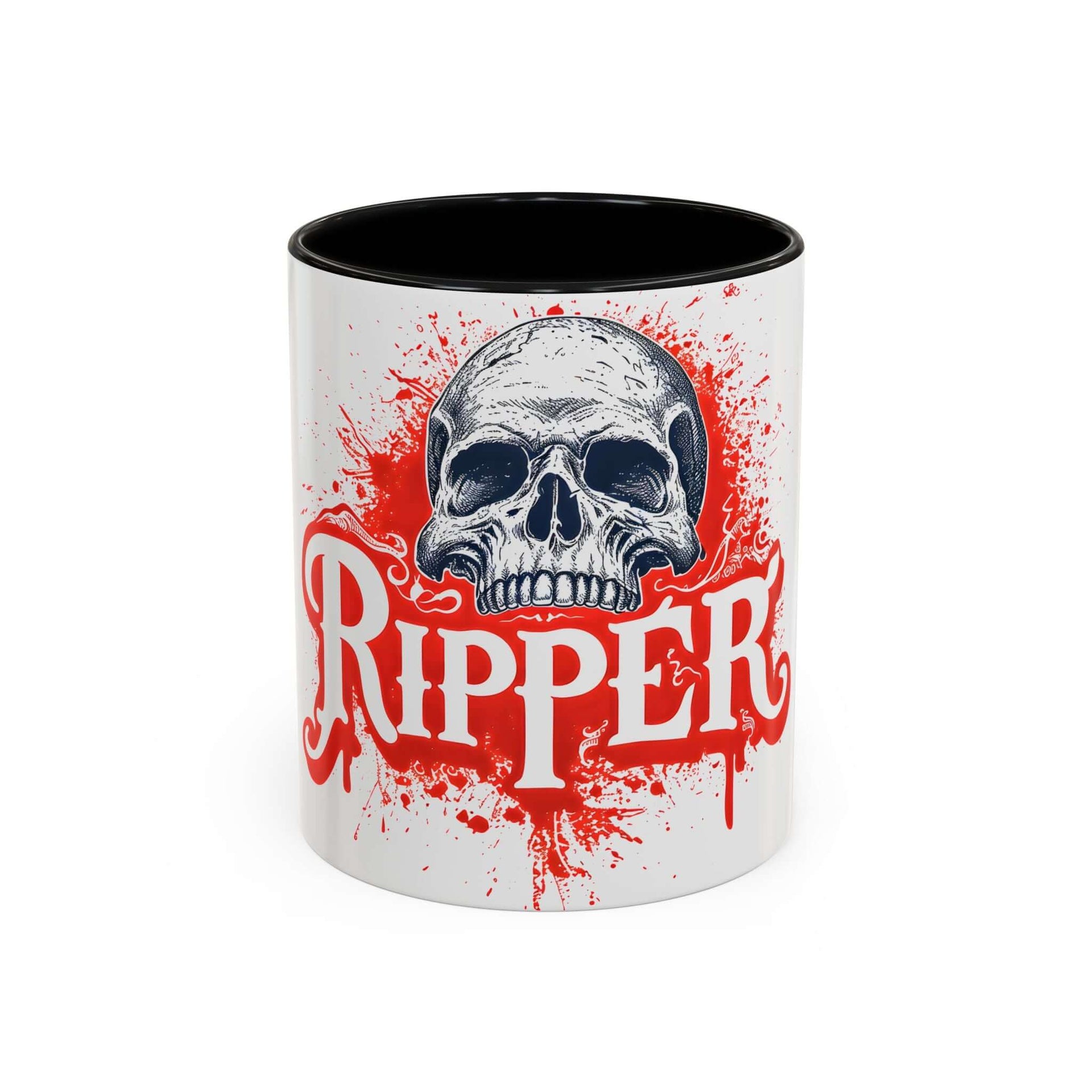 Ripper Skull Halloween Coffee Mug (11oz, 15oz) – Perfect for Spooky Sips
