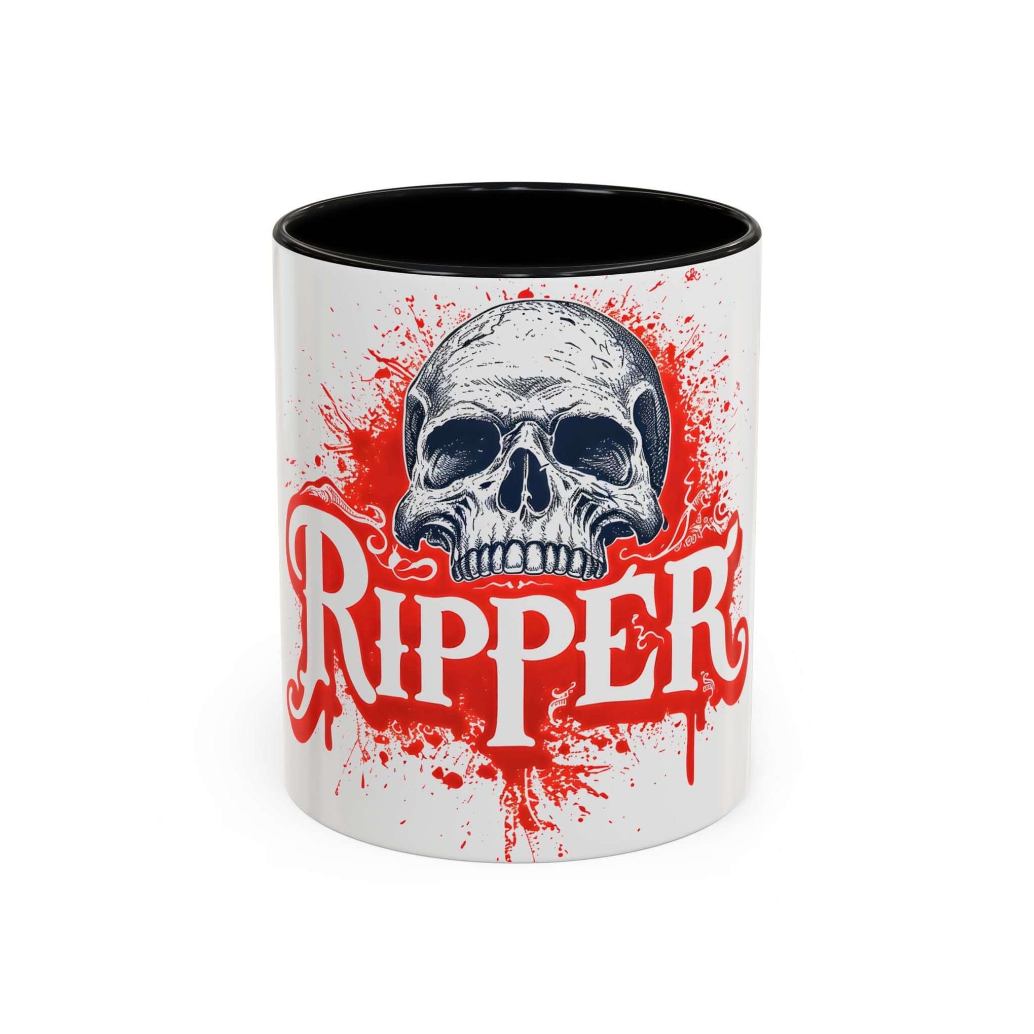 Ripper Skull Halloween Coffee Mug (11oz, 15oz) – Perfect for Spooky Sips