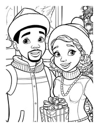 Soulful Christmas Coloring Book: An Afro-American Family Coloring Adventure