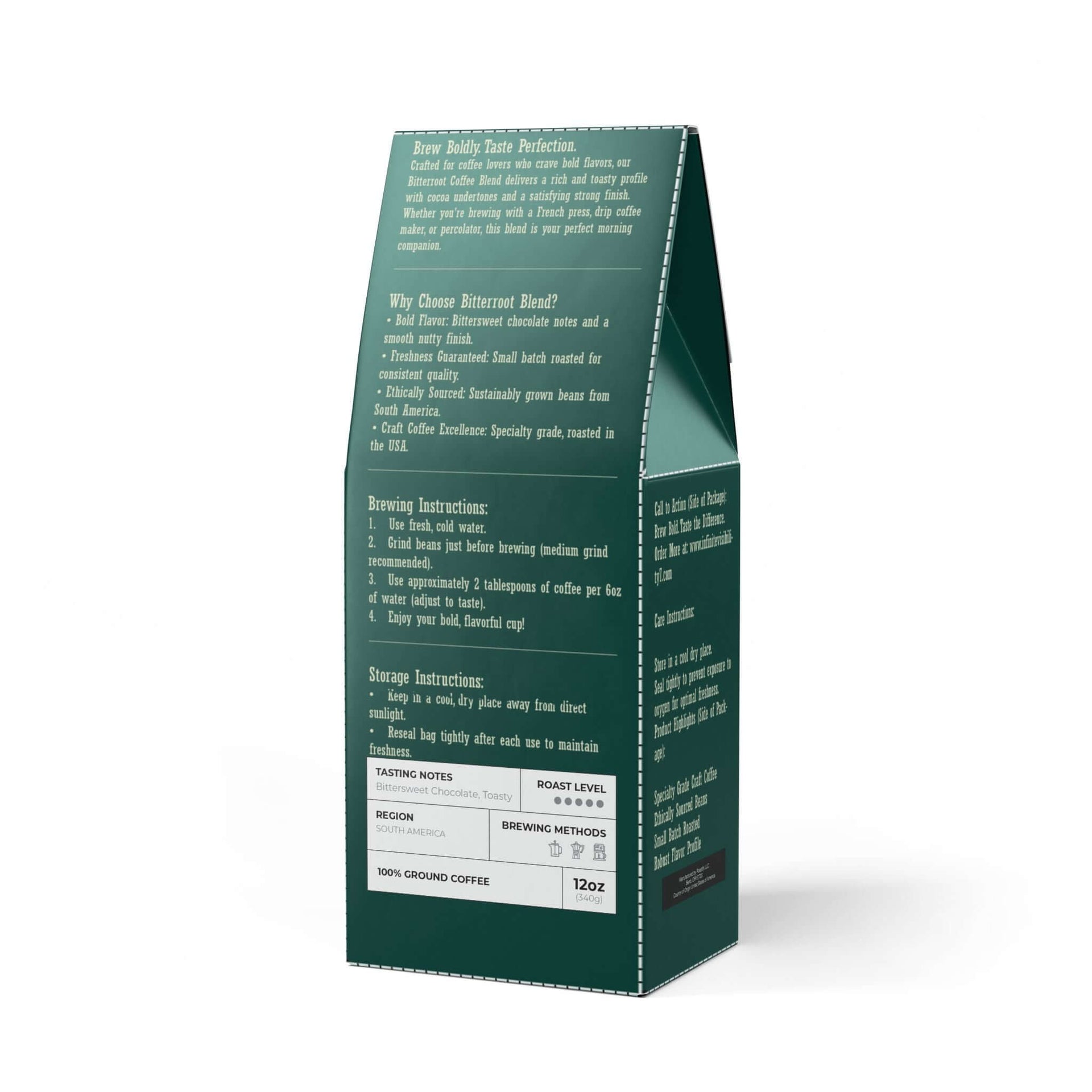 Bitterroot Coffee Blend – Dark French Roast | Infinite Coffee | Rich & Bold Flavor