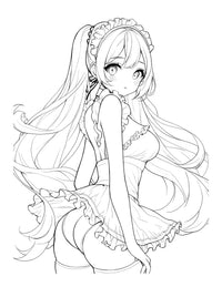 Waifu Dreams: Anime Made Girl Coloring Book for Adults: 60 Stunning Scenes Volume 1