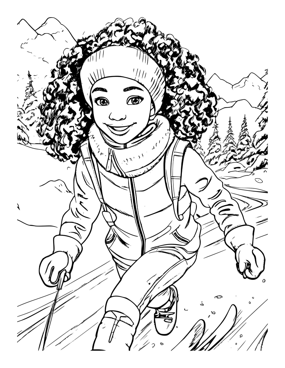 Soulful Christmas Coloring Book: An Afro-American Family Coloring Adventure