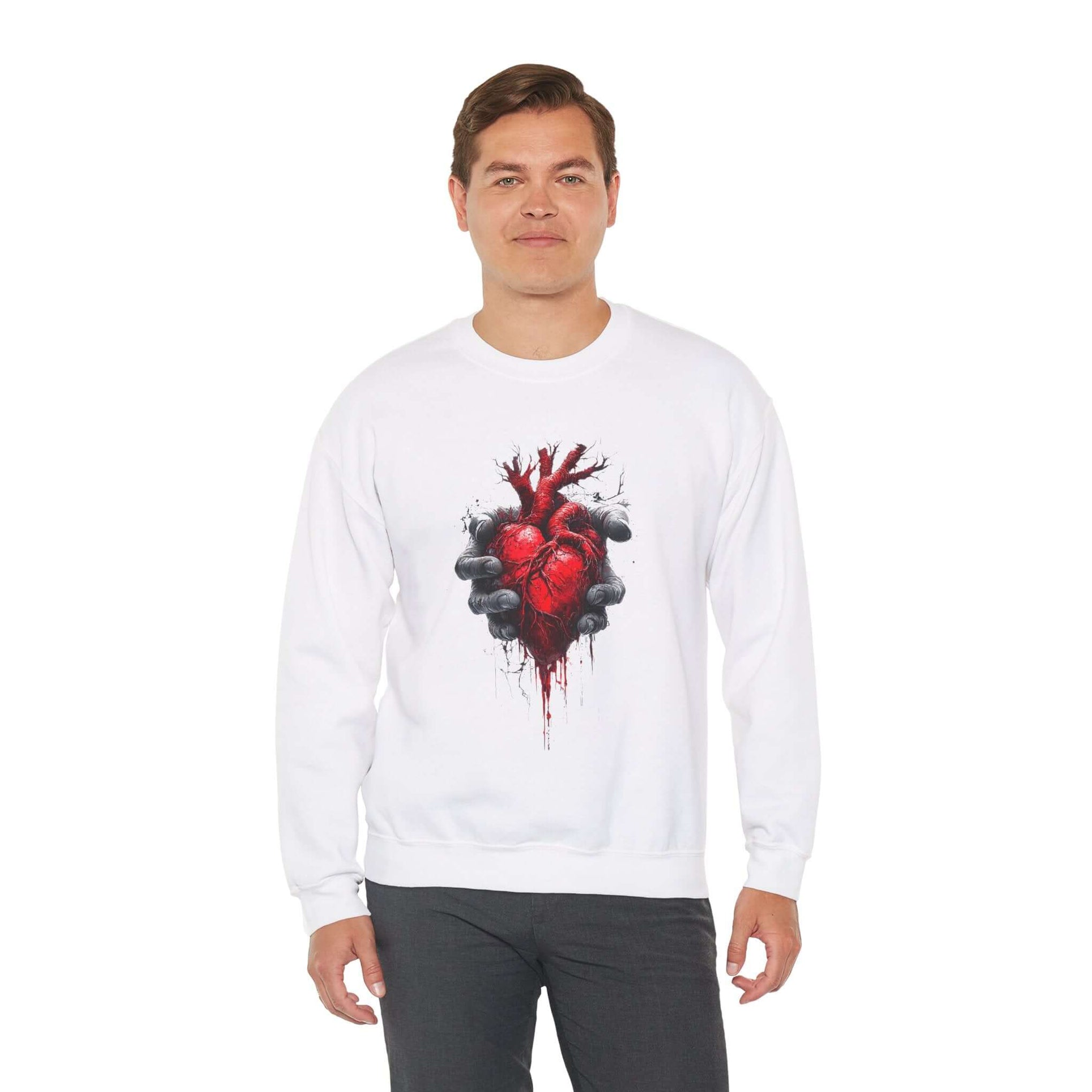 Bloody Heart Valentine's Sweatshirt - Infinite Visibility