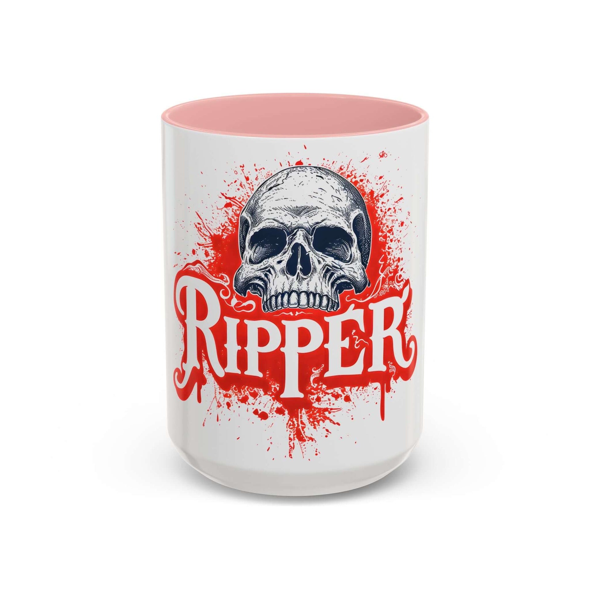 Ripper Skull Halloween Coffee Mug (11oz, 15oz) – Perfect for Spooky Sips