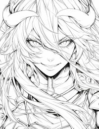 Albedo: The Supreme Succubus - Overlord Anime Coloring Page | Infinite Visibility