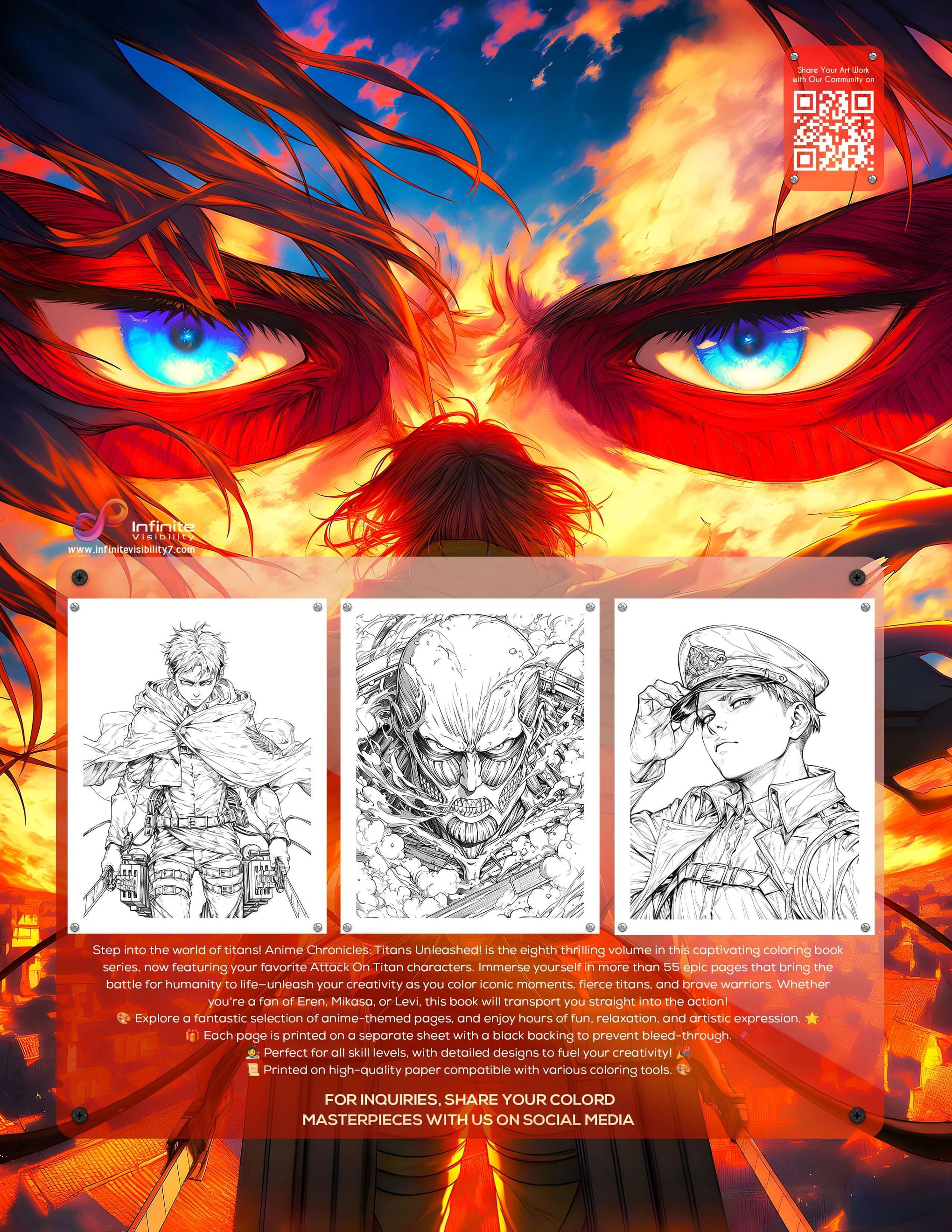 Anime Chronicles: Titans Unleashed! An Attack On Titan Coloring Book (Volume 8) PDF