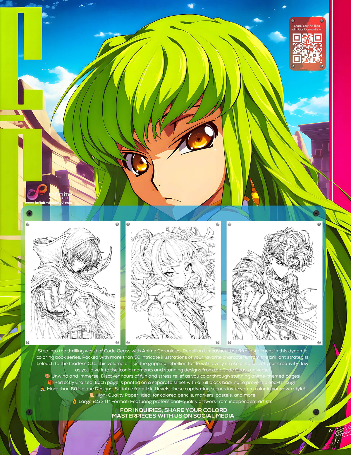 Anime Chronicles: Rebellion Unleashed! A Code Geass Coloring Book (Volume 9) PDF