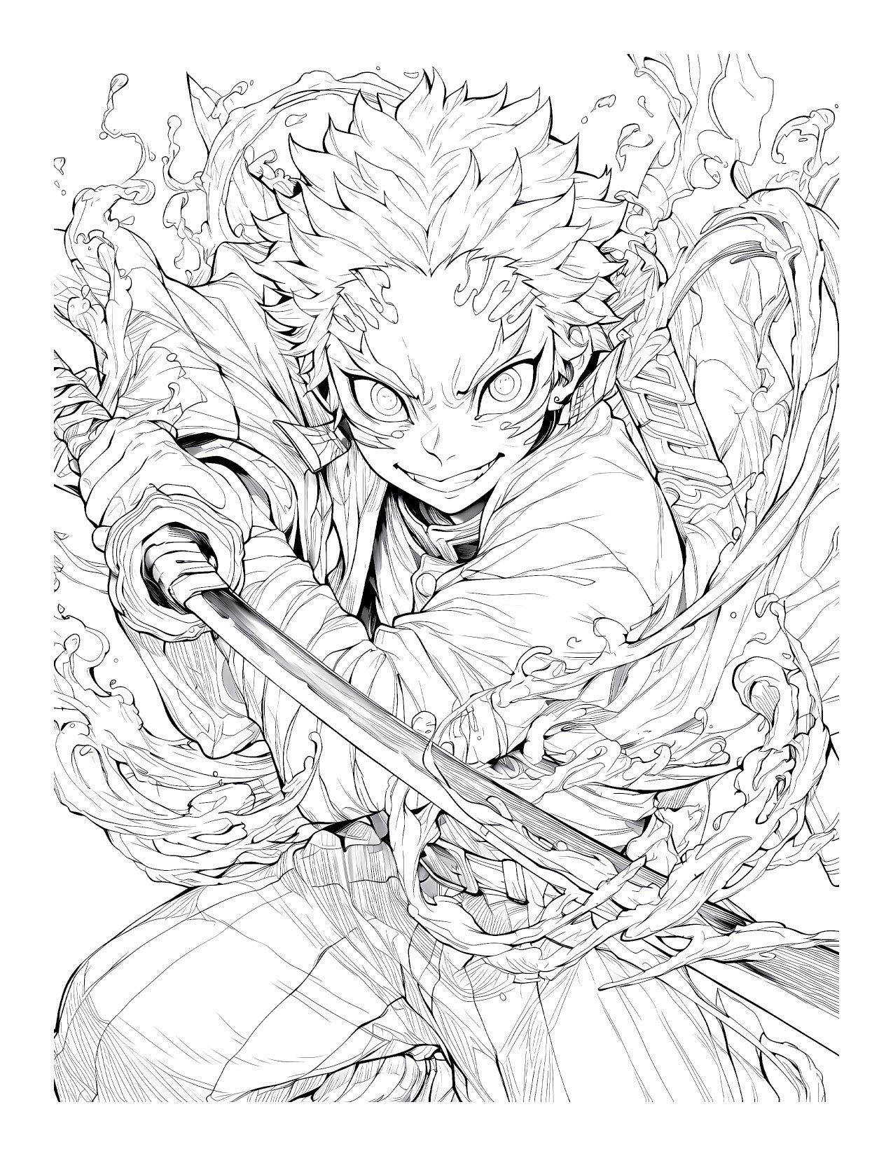Anime Chronicles: The Ultimate Demon Slayer Coloring Book