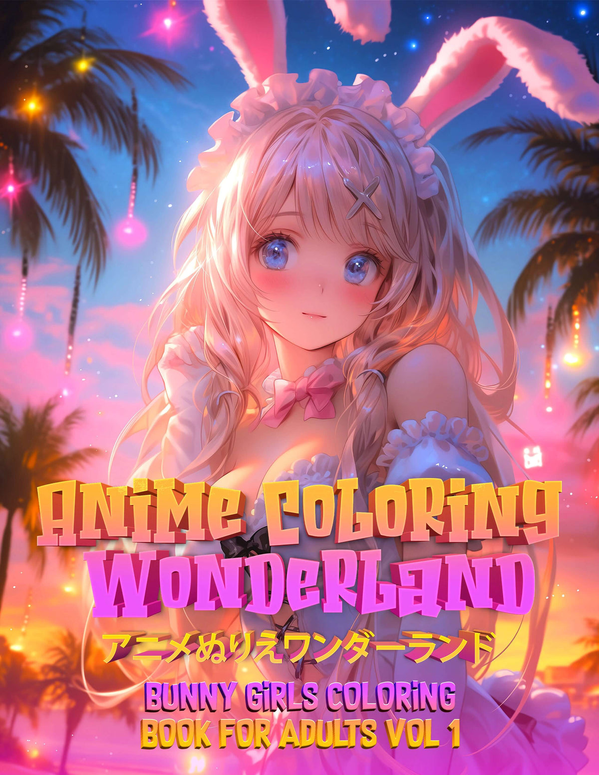 Anime Coloring Wonderland: Bunny Girls Coloring Book for Adults Volume ...