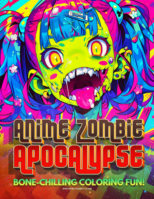 Anime Zombie Apocalypse: Bone-Chilling Coloring Fun!