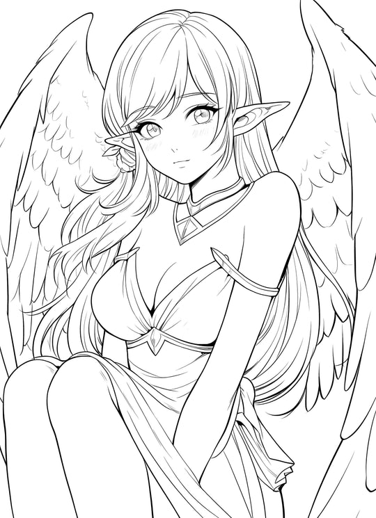 Asuna Yuuki: The Sword Art Online Heroine Coloring Page