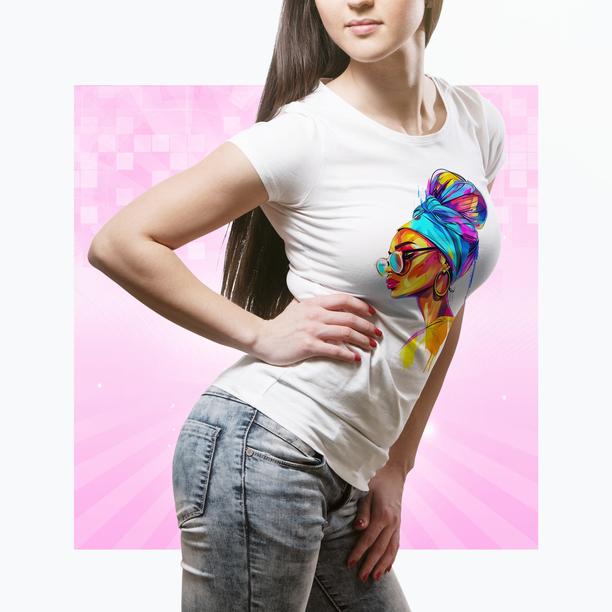Colorful Headwrap Unisex T-Shirt | Infinite Visibility