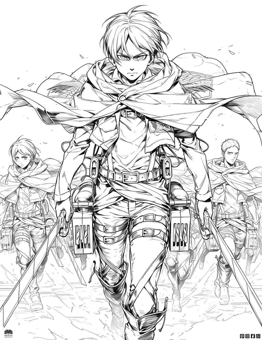 Attack on Titan Coloring Page