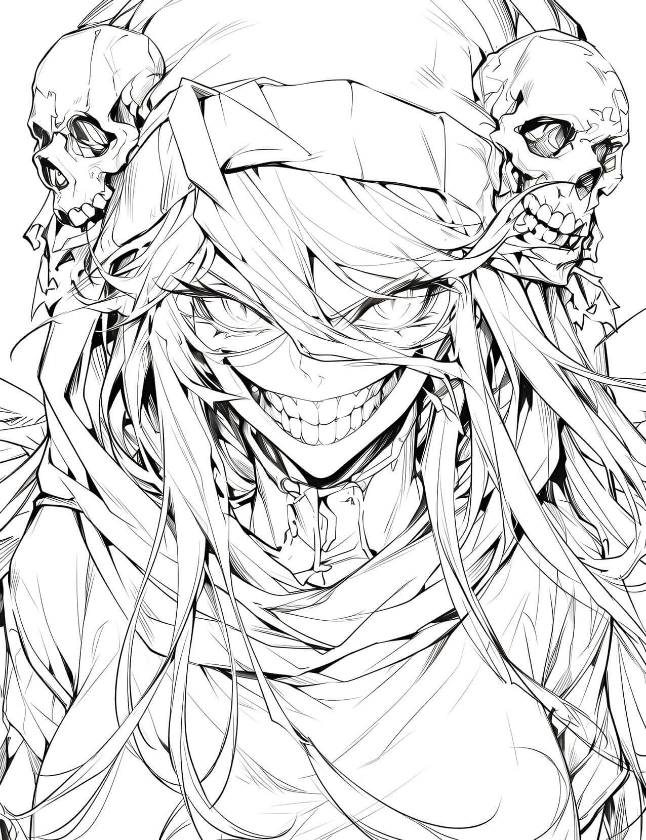 Crimson Grin: Lupusregina Beta - An Overlord Coloring Escape | Infinite Visibility