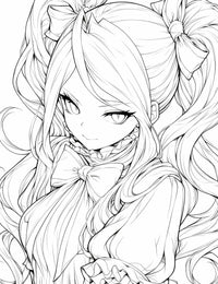 Crimson Wings: Shalltear Bloodfallen - Overlord Anime Coloring Page | Infinite Visibility