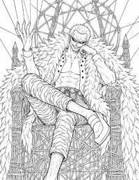Doflamingo One Piece Coloring Page String Master Heavenly Demon