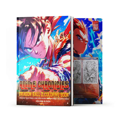 Dragon Ball Z Coloring Book Vol 11 featuring epic Saiyan designs, perfect for anime fans and stress relief activities.