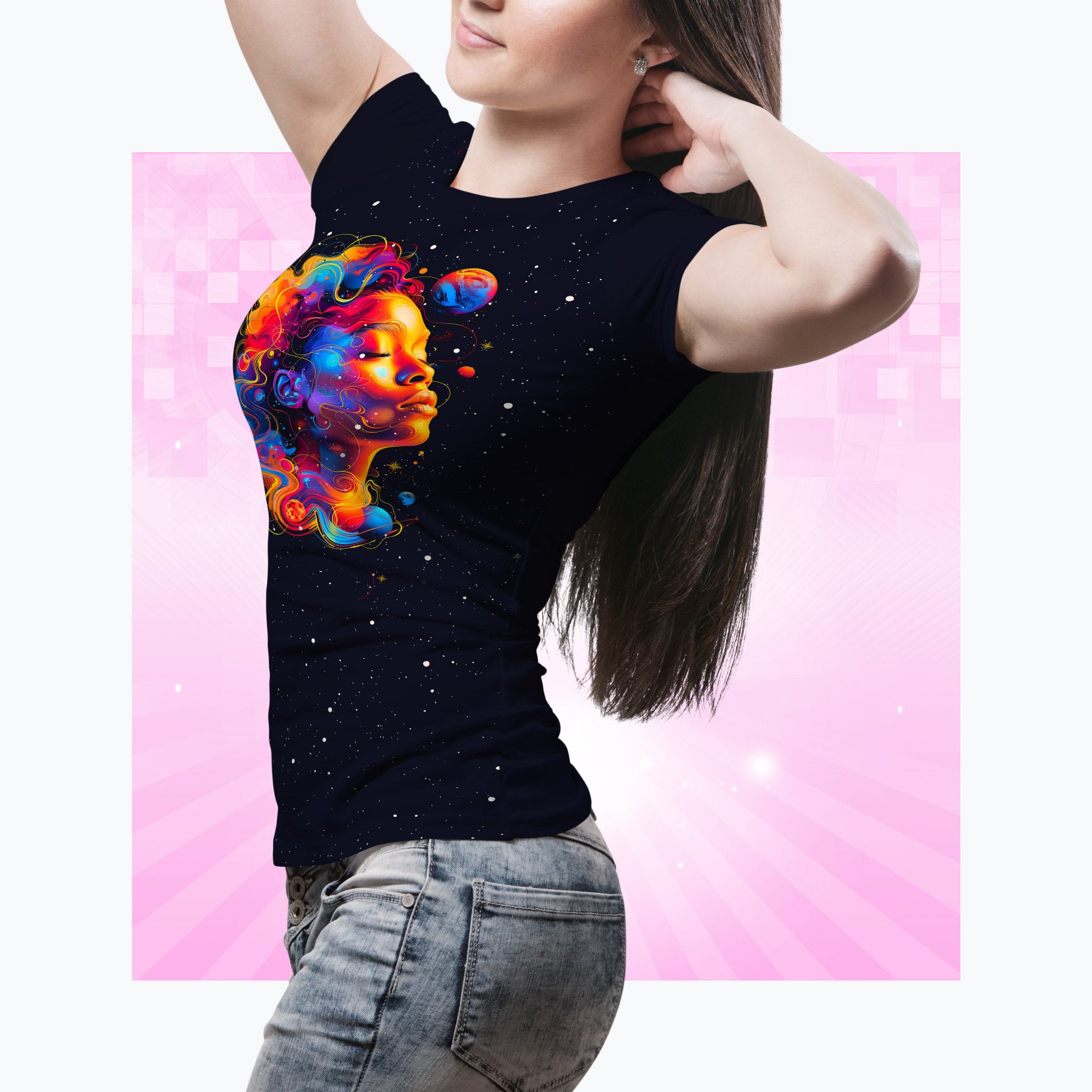 Embrace Your Inner Galaxy by Unveiling Your Inner Cosmos: Cosmic Woman Art