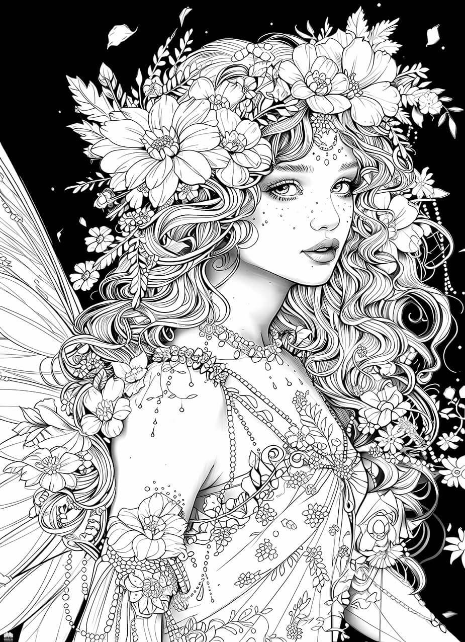 Free Fairy Coloring Page: Unleash Your Inner Artist! ✨