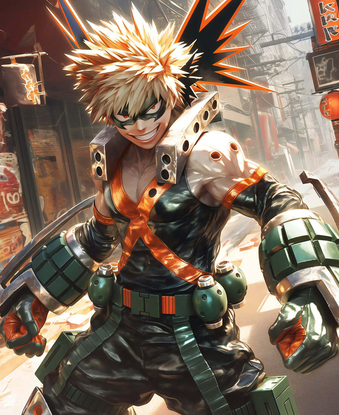 Ground Zero Bakugo Art: Explosive Digital Download - My Hero Academia! 💥 #MHA #Bakugo