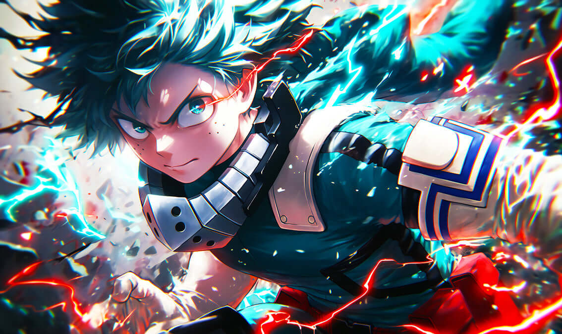 Hero's Onslaught Deku Art: MHA Digital Download - Unleash Your Inner Hero! 🔥 #MHA #Deku