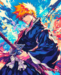 Ichigo Kurosaki with Zangetsu - Bleach Anime Art Print (Digital Download) ⚔️