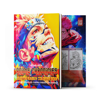 Jujutsu Kaisen Coloring Book Vol 12 featuring vibrant cover art and epic characters, perfect for anime fans and stress relief.