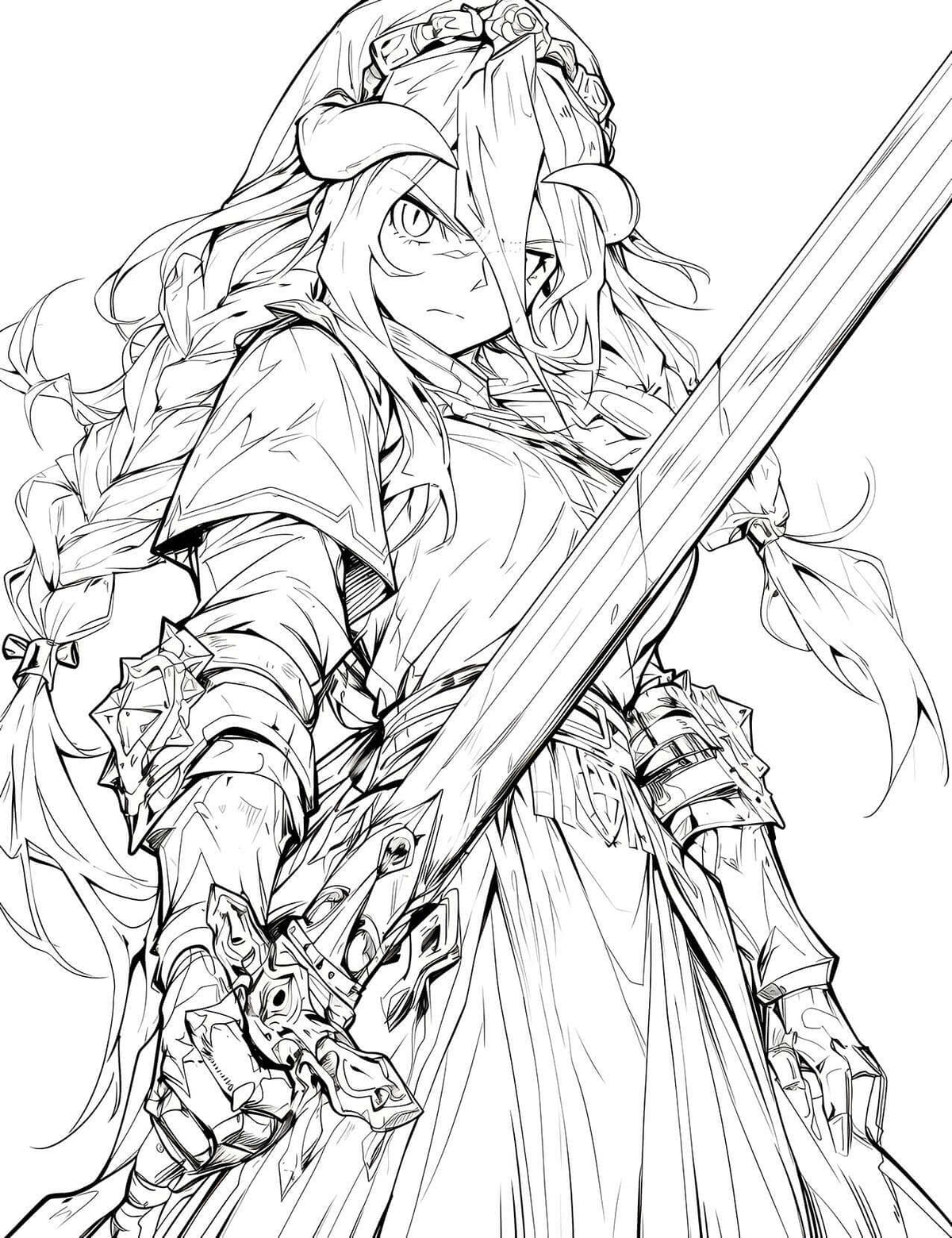 Lupusregina Beta: Overlord Anime Coloring Page | Infinite Visibility